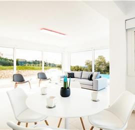 4 bedroom villa with pool & seaview, near Acharavi, sleeps 9